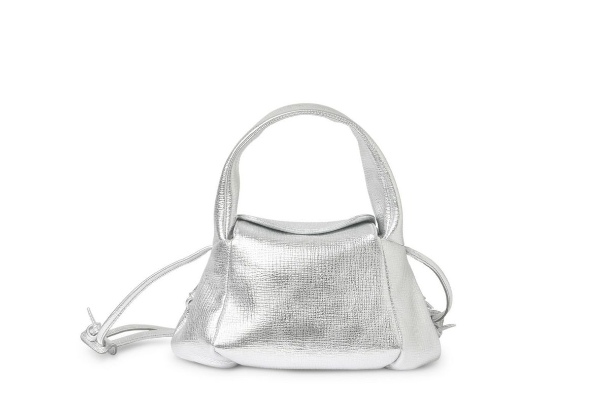 タック メタリック 2WAYワンショルダーバッグ シルバー