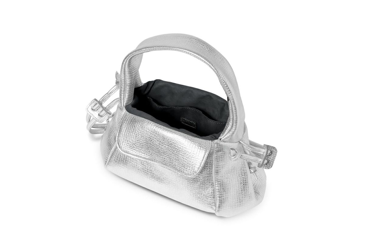 タック メタリック 2WAYワンショルダーバッグ シルバー