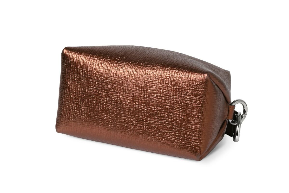 タック メタリック クラッチポーチL ブロンズ