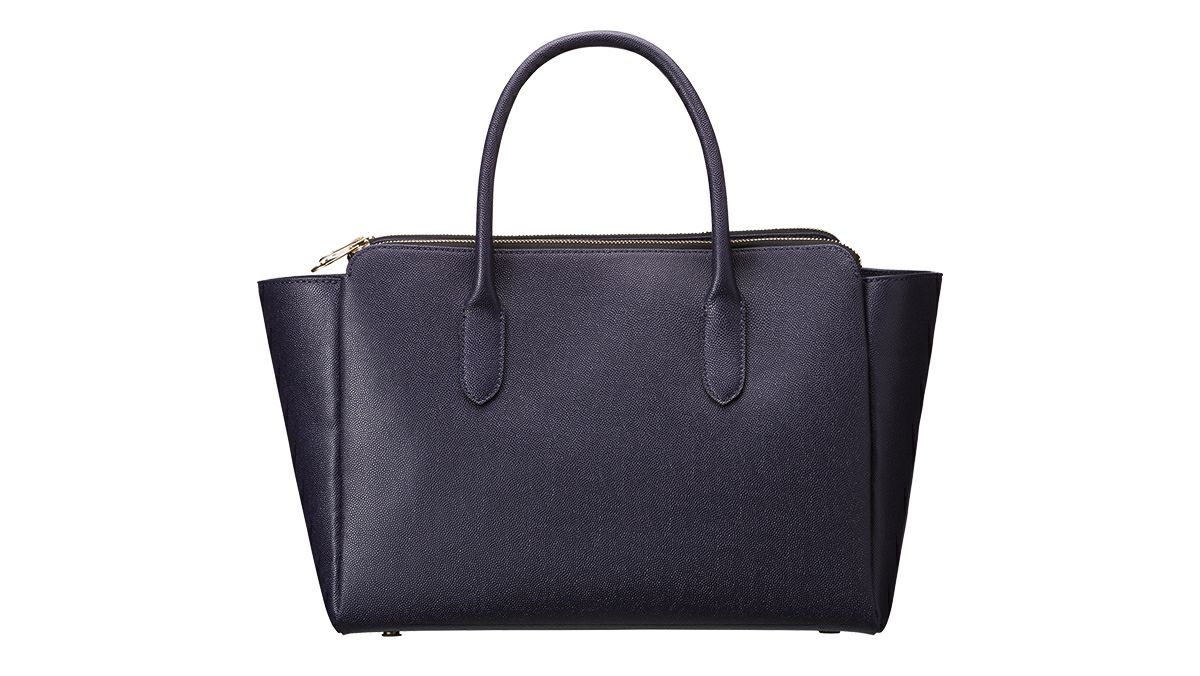 マイディ ダブルファスナートートバッグ ネイビー