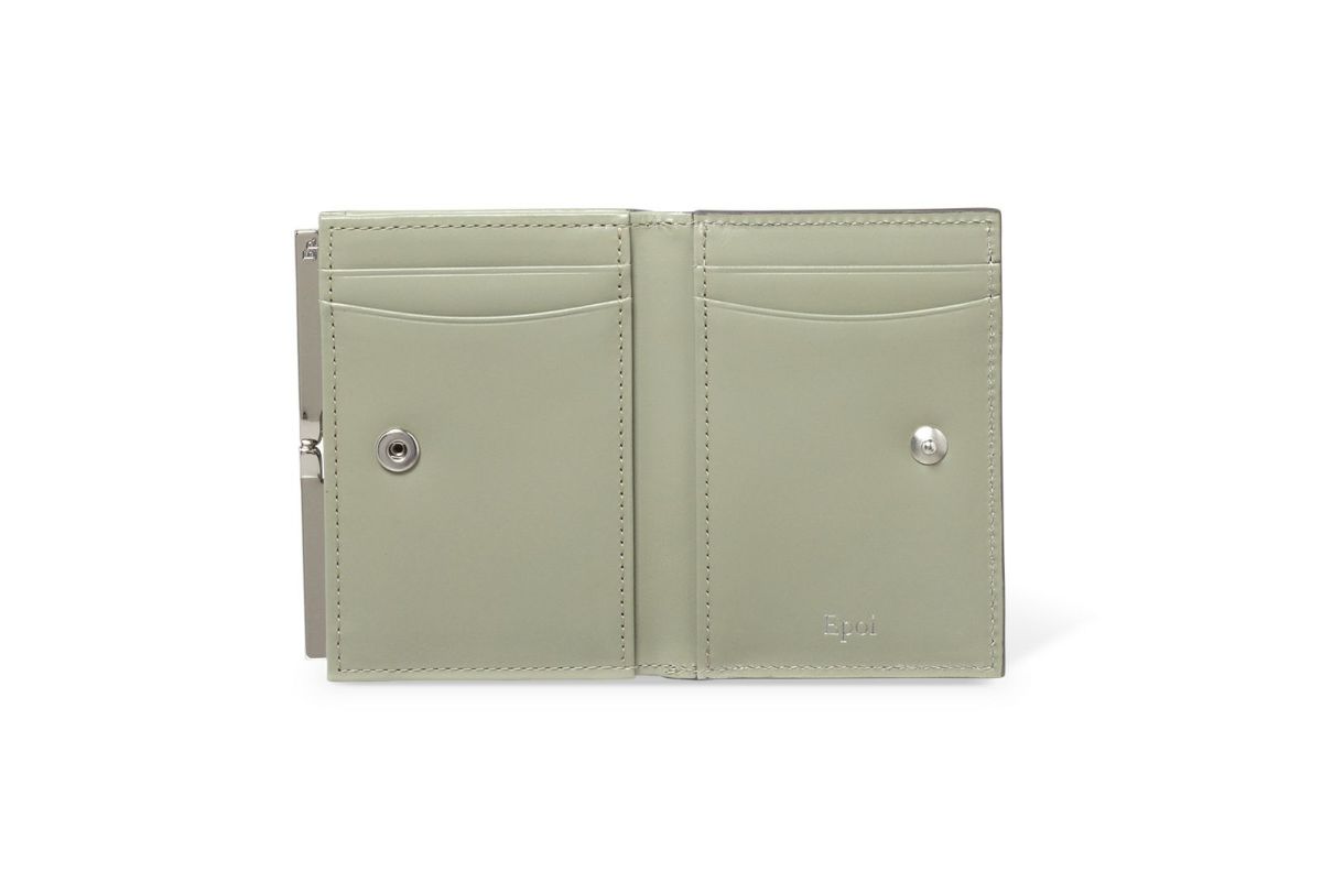 ノット 口金フラグメントケース セージ