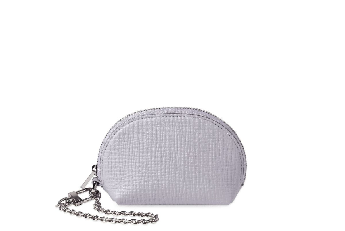 タック ストラップ付きミニポーチ ラベンダー