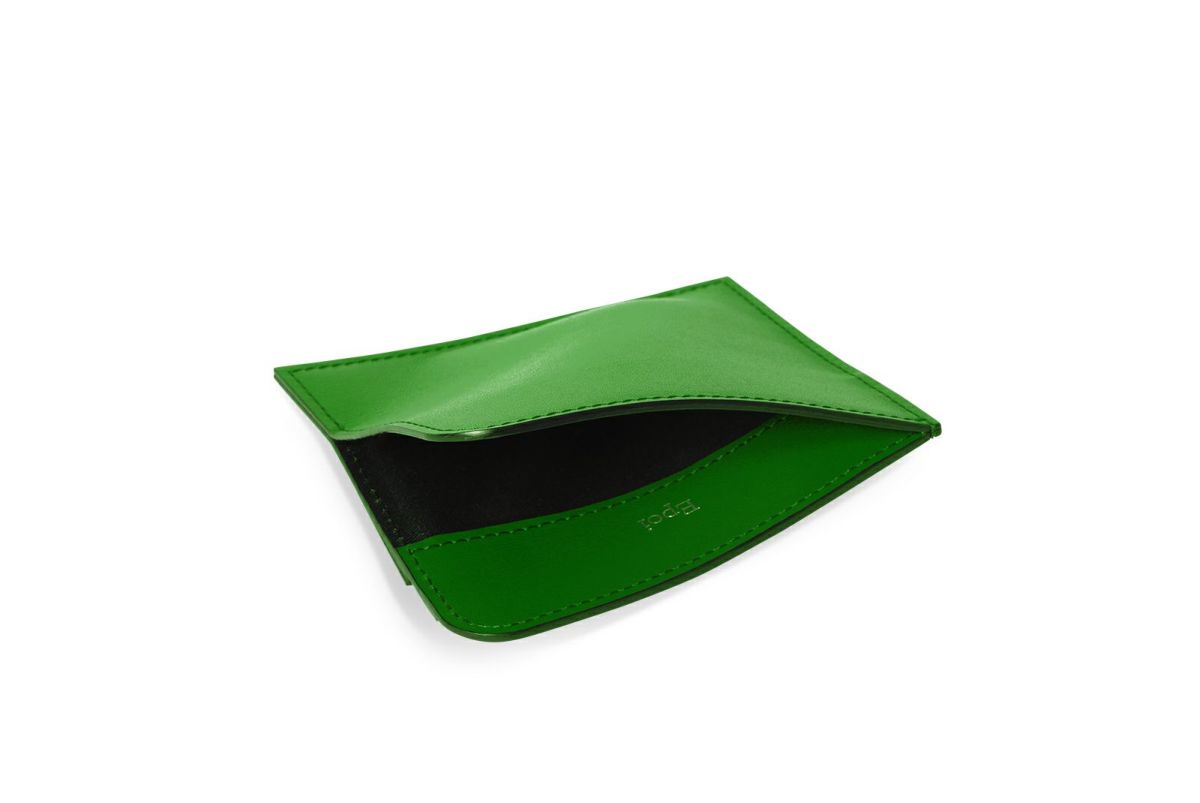 マリー 単カードケース スカイブルー×グリーン