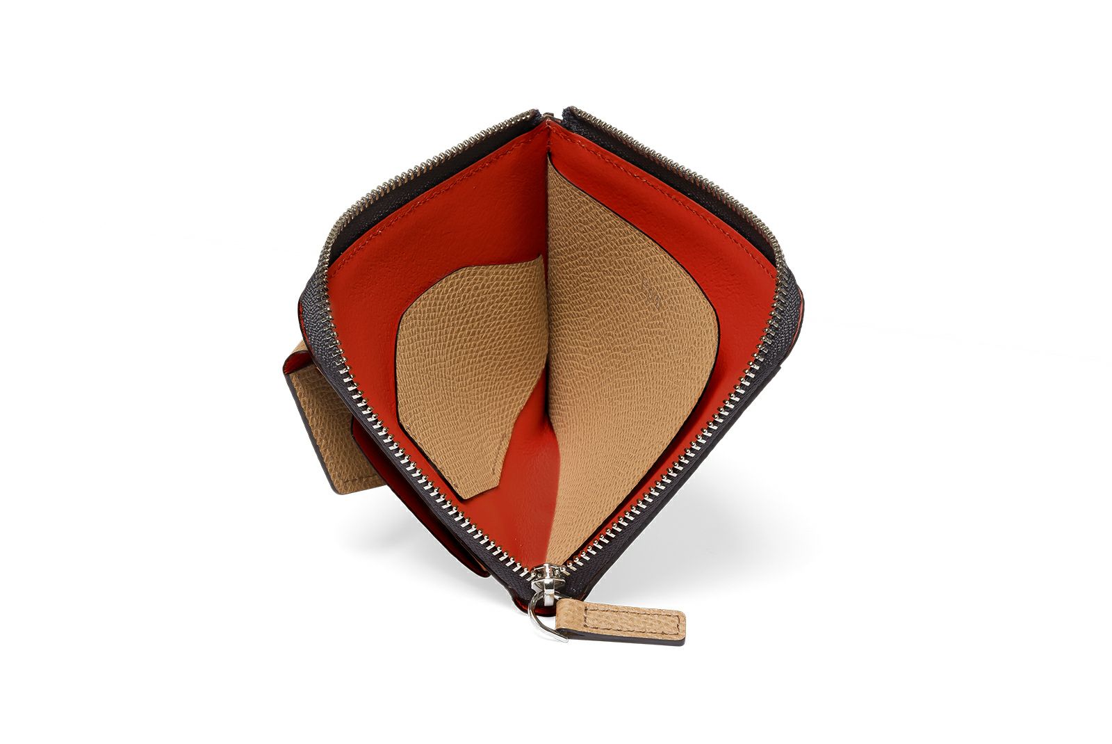 エムエム Lファスナーミニ財布 キャメル