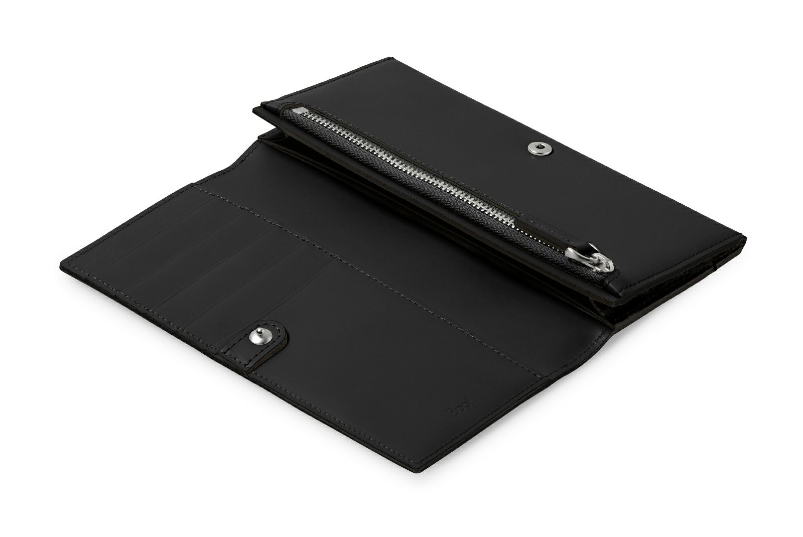 ノット コンパクト長財布 ブラック