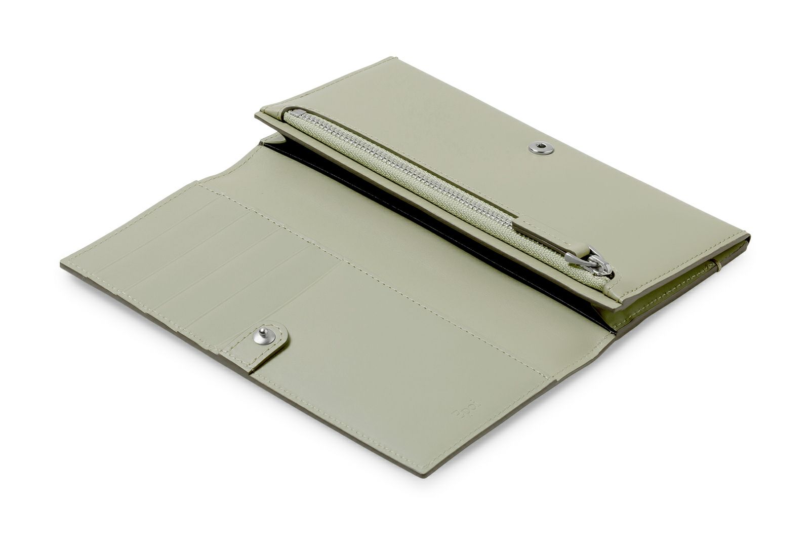 ノット コンパクト長財布 セージ