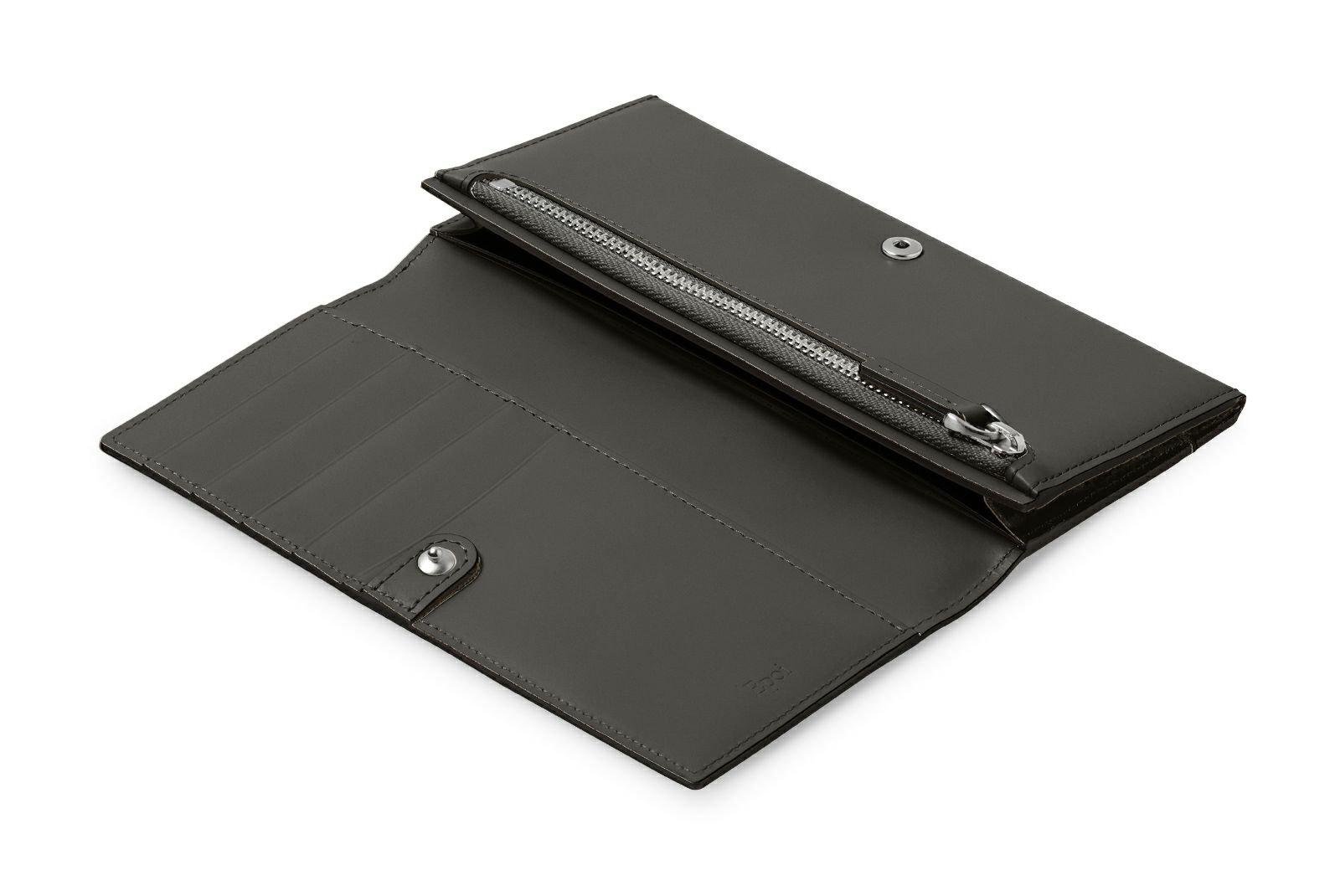 ノット コンパクト長財布 グレー